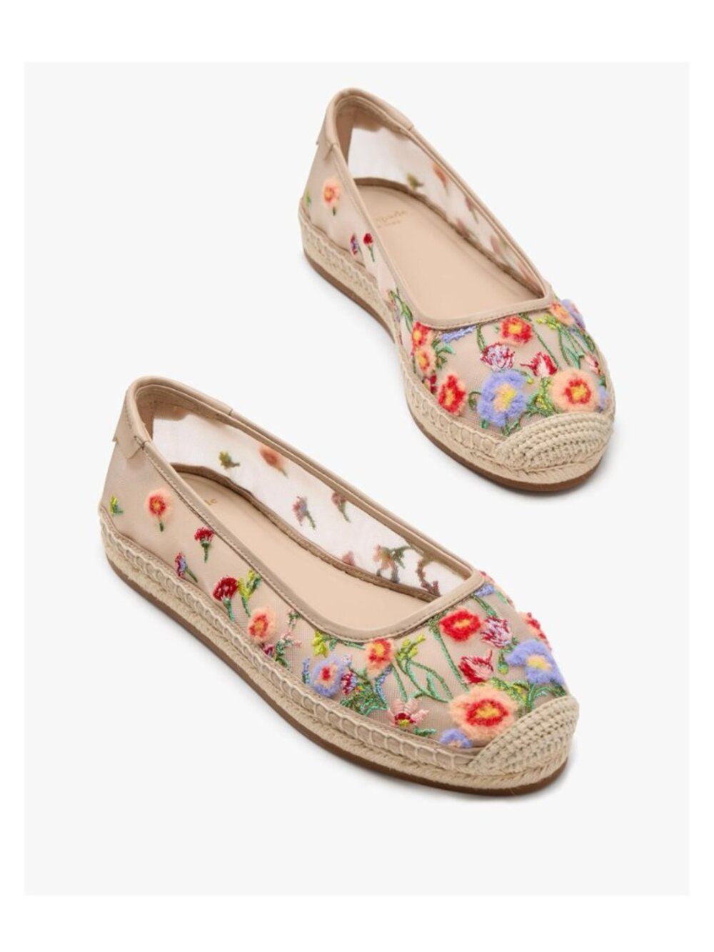 Kate Spade New York Whimsical Garden Mesh Espadrille Ballet Flat